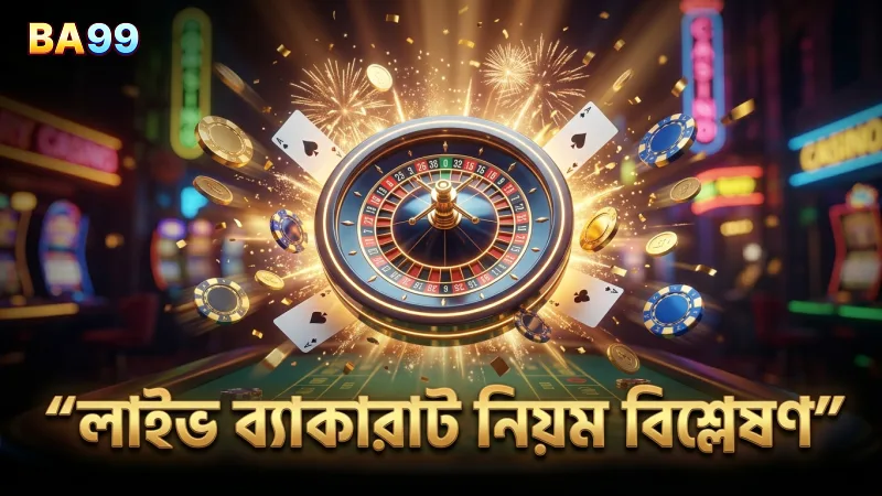 লাইভ ব্যাকারাটের মূল নিয়ম ও খেলার প্রক্রিয়া বিশ্লেষণ।